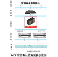 大口徑pccp管道泄漏監(jiān)測(cè)系統(tǒng)方案采用分布式光纖傳感技術(shù)對(duì)PCCP管斷絲檢測(cè)，管線泄露檢測(cè)，管道應(yīng)變形變監(jiān)測(cè)，具有防開挖功能，另外使用電學(xué)式傳感器水聽器、高頻壓力傳感器套件對(duì)管線進(jìn)行水錘漏損、滲漏監(jiān)測(cè)，整套pccp管道泄漏監(jiān)測(cè)系統(tǒng)可以實(shí)現(xiàn)實(shí)時(shí)在線、全生命周期的管道健康監(jiān)測(cè)，實(shí)現(xiàn)與物理水利、水網(wǎng)同步仿真運(yùn)行、虛實(shí)交互、迭代優(yōu)化。